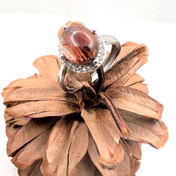 Beautiful Rutilated Quartz Ring - Picture 1 of 5